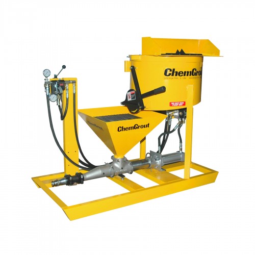 Paddle Mixing Equipment Piston Grout Pump Rugged High Pressure Series